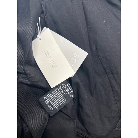 COS Black jumpsuit with Open Back and Wide Leg and adjustable waist. NWT. Size 4 - Picture 9 of 10